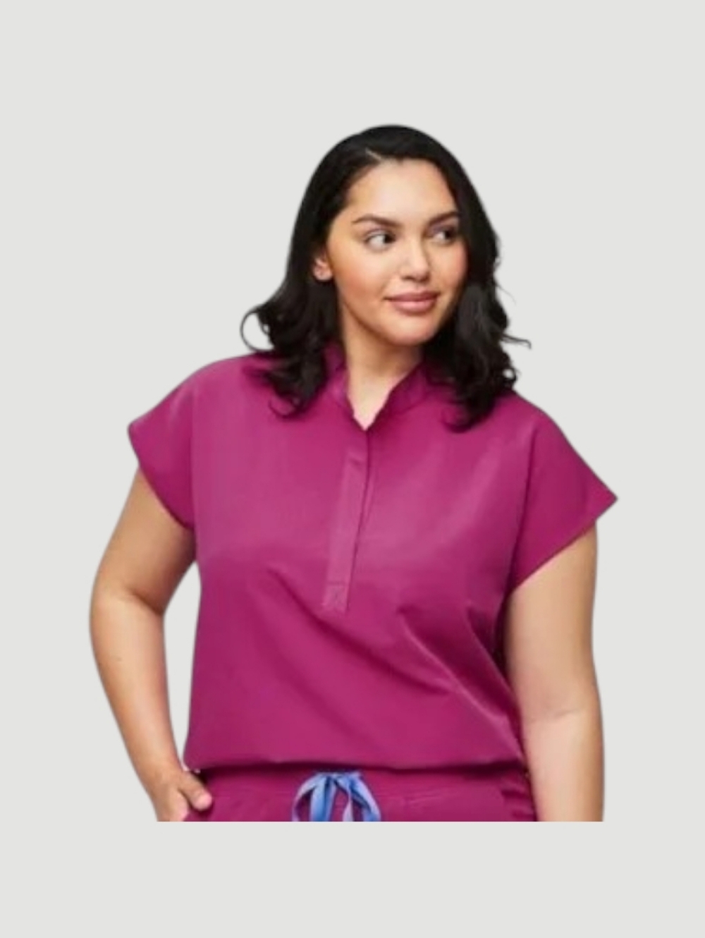Figs Raspberry Sorbet Rafaela Scrub Top - Picture 1 of 4